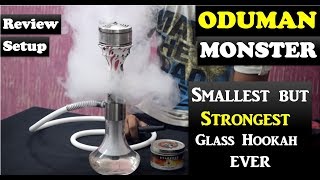 Oduman Monster Clear Glass Shisha Review  Unboxing  Setup  Cheap Imported Hookahs in India Delhi [upl. by Vanda]