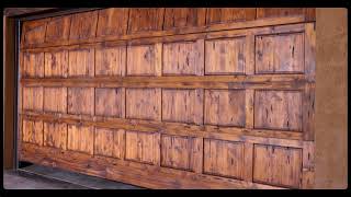 Custom Wood Garage Door [upl. by Keverian]