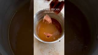 Caramel peacan cheesecake shorts food cake [upl. by Anitsyrc982]