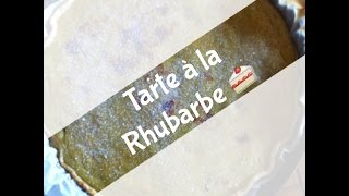 Recette de la tarte a la rhubarbe ♥ [upl. by Ailyt]