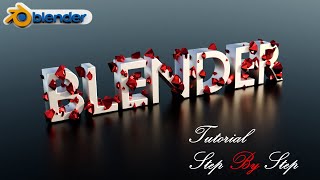 Tutorial Blender Easy 3D Text Animation in Blender [upl. by Olegnaid]