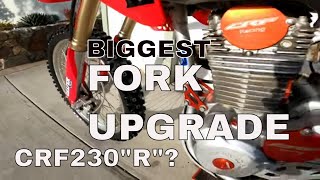 FORK UPGRADE CRF150R forks on a CRF230F [upl. by Ahselat]