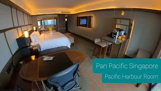 Pan Pacific Singapore Pacific Harbour Room  Room Tour [upl. by Kilian421]