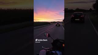 Evening Ride beautiful motorbike motorcycle sunset sunsetlovers fun bikelife bikerlife [upl. by Aizirtap932]