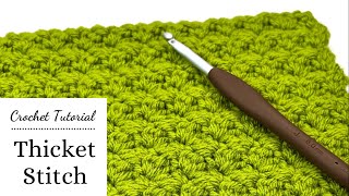 How to Crochet Thicket Stitch [upl. by Enenaj]