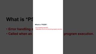 What is PSSR in IBM i AS400 [upl. by Janeva]