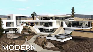 Bloxburg MANSION modern luxury house NO LARGEPLOT  House Build [upl. by Mcgannon]