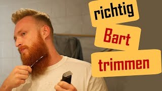 Bart trimmen Anleitung  Bart trimmen in einer Schritt für Schritt Anleitung  Tutorial [upl. by Seigel]