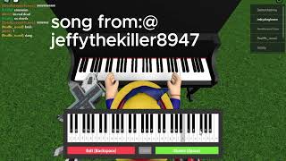 The scariest thing i did on a piano credits jeffythekiller8947 roblox piano [upl. by Eninnej100]