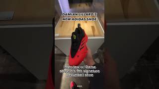 First look at the newest Adidas Dame 9 w interview footage of Lillard thoughts on his newest shoe [upl. by Erv]