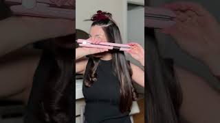 this is a reminder that hair straightener curls hold the longest ✨ hair hairstraightener [upl. by Berkin]