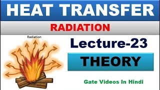 RADIATION  HEAT TRANSFER  LECTURE23  GATE LECTURES IN HINDI [upl. by Maharg]