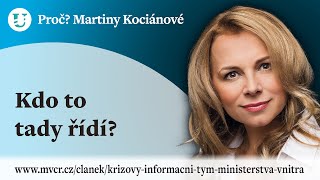 Proč Martiny Kociánové Kdo to tady řídí [upl. by Tiffany]