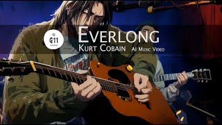 Kurt Cobain  Everlong  AI Music Video amp Cover G11 Studio [upl. by Anay]