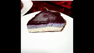 Vegan Glutenfree 3layered Blueberry Cashew Cream Pie [upl. by Htezil657]