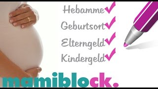 Ämterfahrplan  Eine Checkliste durch die Schwangerschaft  mamiblock  Der Mami Blog [upl. by Ahsetan]