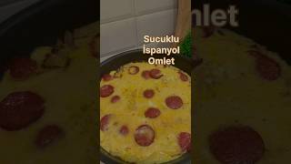 Sucuklu İspanyol omleti 🍳 omlet spanishomlette kahvaltı omelette asmr asmrcooking food [upl. by Siri]