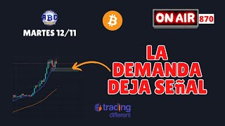 ESTA ES LA ZONA PARA ENTRAR Análisis en vivo de bitcoin V870 [upl. by Ttirb19]