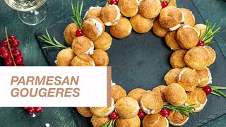 Parmesan Gougeres with Cheese Filling  Food Channel L Recipes [upl. by Aivuy]