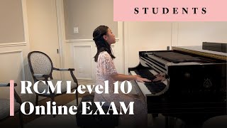 RCM Level 10 Piano Repertoire online exam 2023  First Class Honours with Distinction [upl. by Airtened]