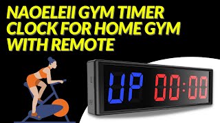 Naoeleii Gym Timer Clock for Home Gym with Remote [upl. by Droflim]