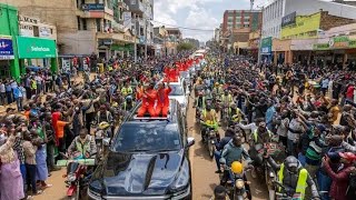 Olympian procession from State Lodge through Eldoret town to Sports Club [upl. by Kwon]