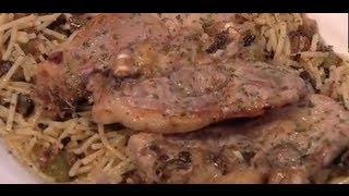 RECETA DE FIDEOS CON COSTILLAS O CHULETAS DE CORDERO  COCINA HALAL [upl. by Ardnazil]