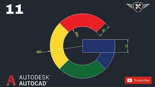 Autocad 2d Practice Drawing 11  AutoCAD tutorial for beginners akd autocad design [upl. by Hibbert594]