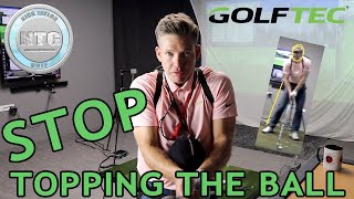 Stop topping the golf ball  Golf Tips  Lesson 104 [upl. by Kolb]