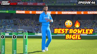 🔥BEST BOWLER BIGIL😳 CRICKET 24 CAREER MODE EP 46 [upl. by Babby]