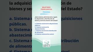 PERSONAL ADMINISTRATIVO PJ convocatorialaboral balotario bancodepreguntas poderjudicial [upl. by Amalea180]