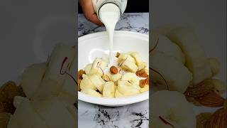 Banana Dry Fruit Milkshake Asmr shorts shortsfeed food asmr [upl. by Jillane503]