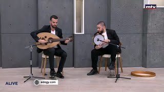 Helef El Amar  Georges Wassouf on Oud Paul Abi Tarabay Live on MTV حلف القمر جورج وسوف  عود [upl. by Adnahsar]