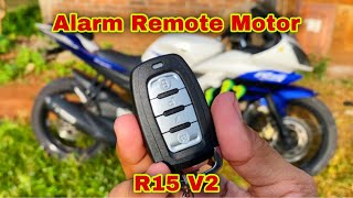 Pasang Remote Alarm di R15 V2  pasang remot alarm motor [upl. by Aketal761]