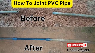 How to fix a Half inch PVC Pipe amp Joint socket easily [upl. by Elocaj362]