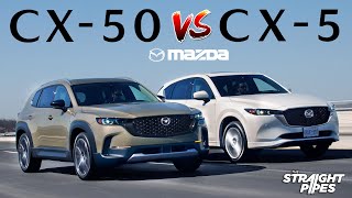 2023 Mazda CX50 vs CX5 Review  Which is BETTER [upl. by Alrad760]