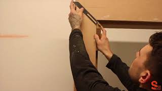 How to Fit Architrave to an Uneven Door Frame [upl. by Eissirhc]