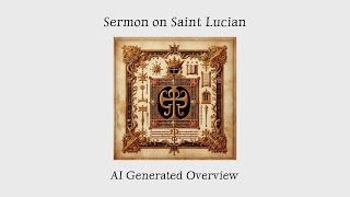 Overview Sermon on St Lucian by Odo I of Beauvais AI Summary [upl. by Livvie362]