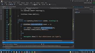 programmation événementielle c  ListView [upl. by Laddie]