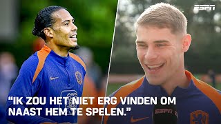 Micky van de Ven over mogelijke centraalduo met VIRGIL VAN DIJK 👀  INTERVIEW ORANJE [upl. by Eelime]