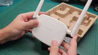 Tenda N301 Router WiFi N300  unboxing setup and speed test [upl. by Sharos4]