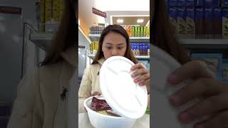 Ramen at a Korean Convenience Store ramen food vlogger filipina empresszii [upl. by Ethben794]