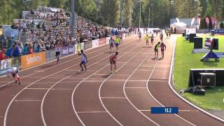 Mens 4x100m relay T1113  final  2014 IPC Athletics European Championships Swansea [upl. by Bunder]