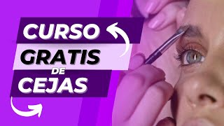 Curso GRATIS de cejas perfectas  APRENDE GRATIS Inscripciones ABIERTAS [upl. by Denoting]