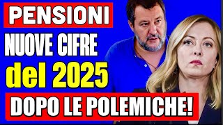 PENSIONI CLAMOROSO 👉 NUOVI AUMENTI per IL 2025 DOPO LA GAFFE DEI 3 EURO LE CIFRE quotAGGIORNATEquot 💰📈 [upl. by Rotceh]