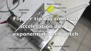 Exponential Screw Flipper proof of concept experiment [upl. by Esor]