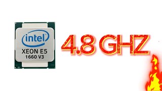 XEON 1660 V3  Extreme Overclock 48GHZ [upl. by Walley]