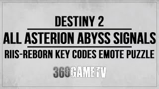 Destiny 2 All Asterion Abyss Signal Buff Locations Guide  Tutorial  RiisReborn Key Codes Puzzle [upl. by Hewitt396]