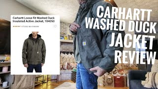 My new favorite winter coat CARHARTT Washed Duck Jacket [upl. by Twitt]