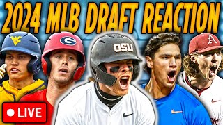 2024 MLB Draft LIVE Reaction amp Breakdown [upl. by Cowie404]